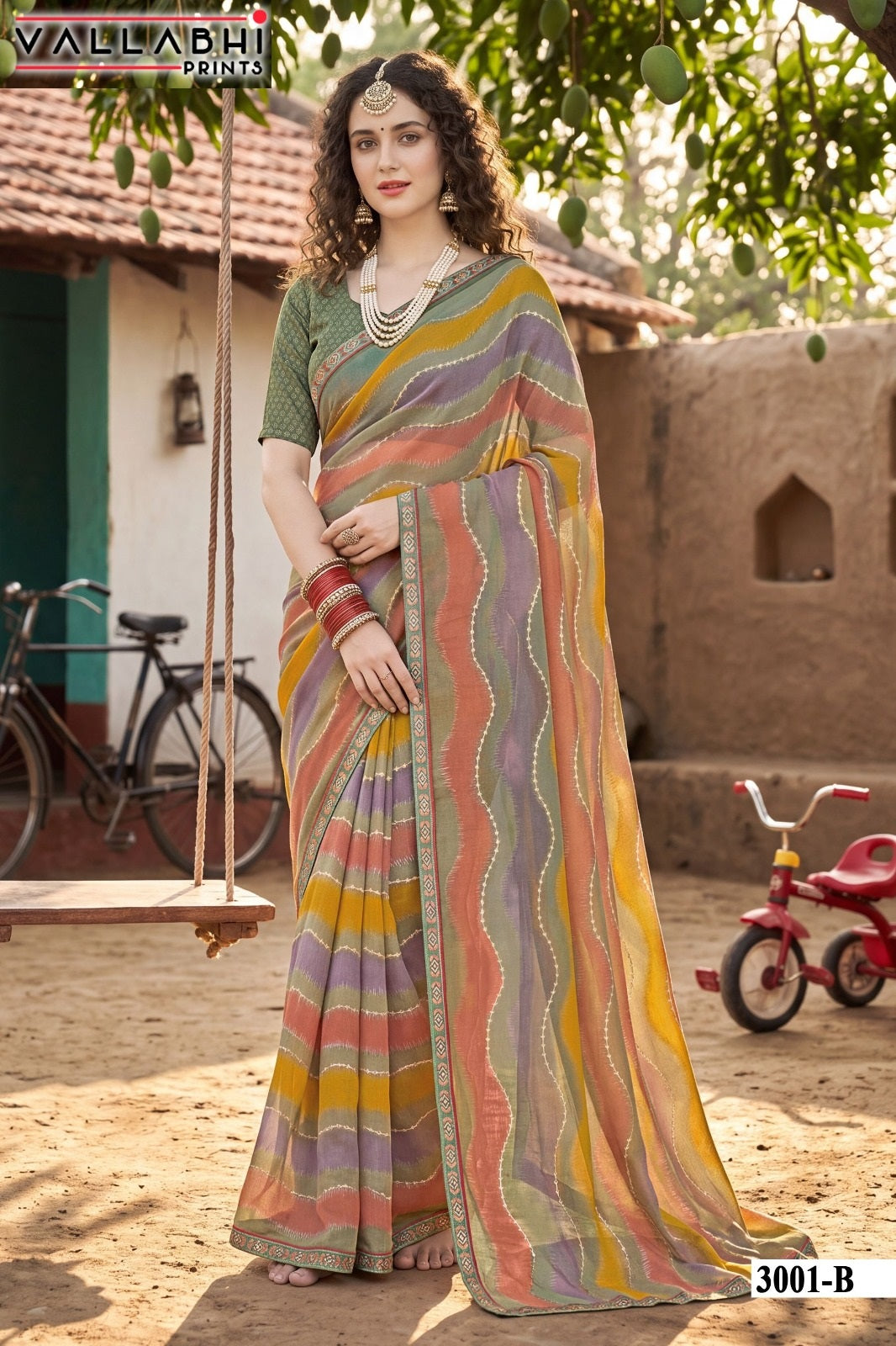 Vaidehi Vol 3 Vallabhi Prints Weightless Sarees Exporter Ahmedabad