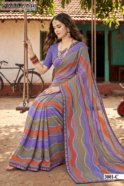 Vaidehi Vol 3 Vallabhi Prints Weightless Sarees Exporter Ahmedabad