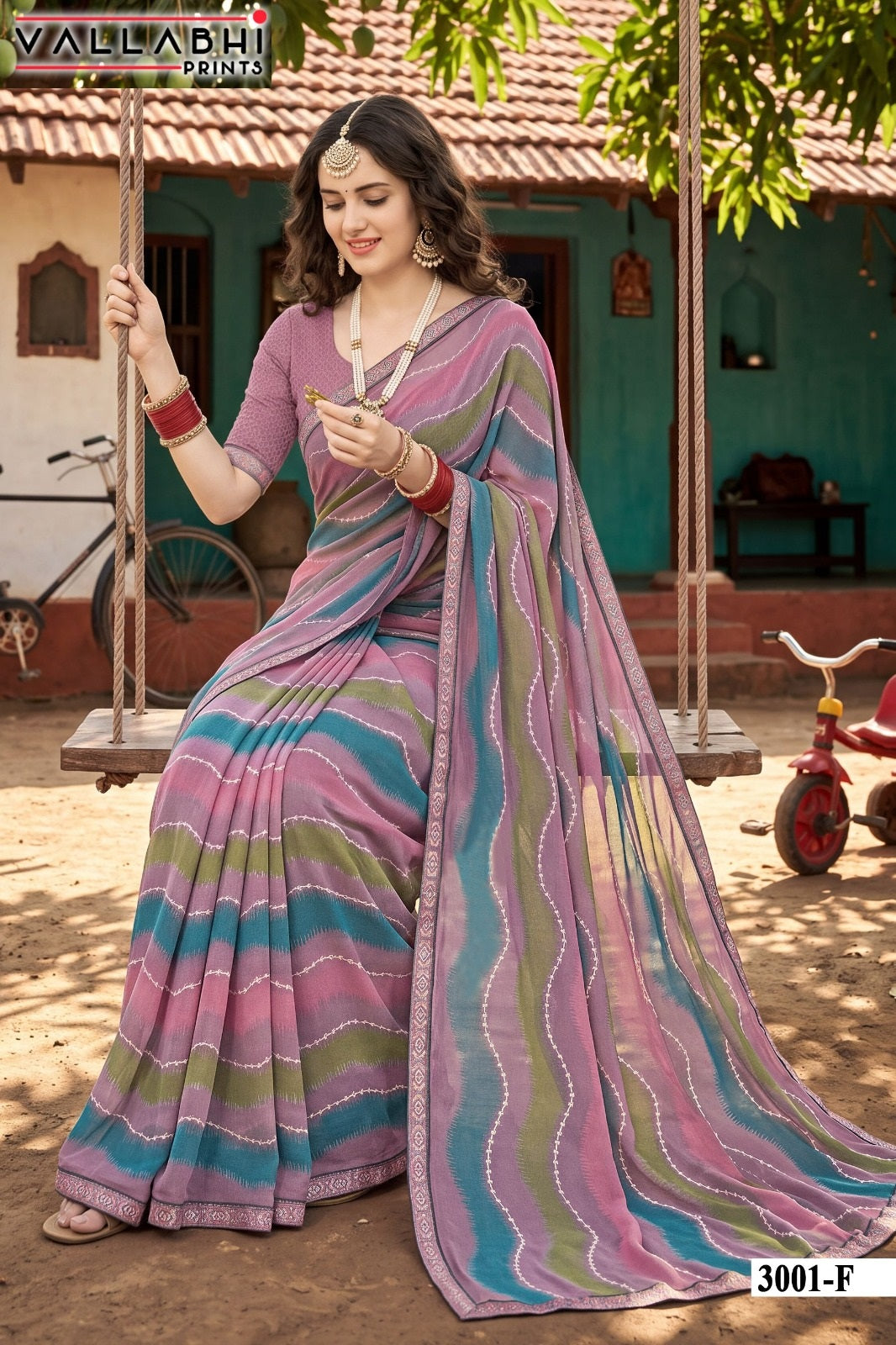 Vaidehi Vol 3 Vallabhi Prints Weightless Sarees Exporter Ahmedabad