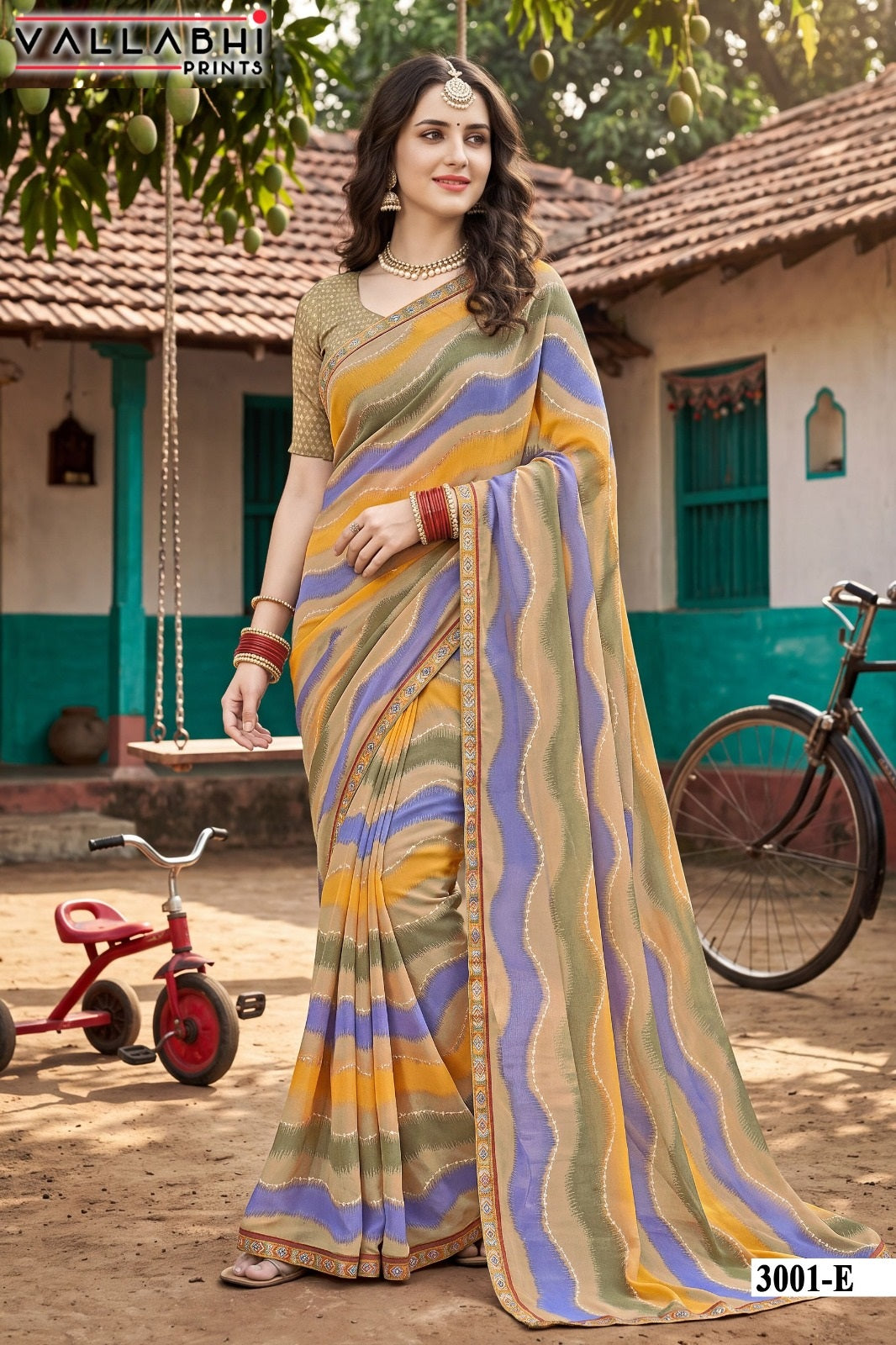 Vaidehi Vol 3 Vallabhi Prints Weightless Sarees Exporter Ahmedabad