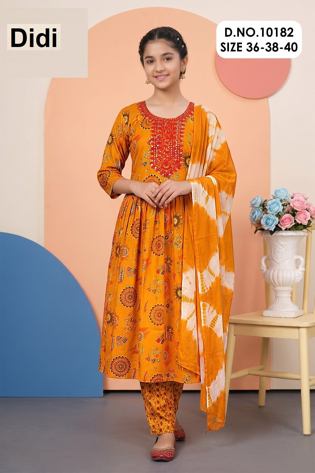 Vaijanti 1 Dn 10182 Didi Capsule Print Girls Readymade Pant Suits Wholesale Price