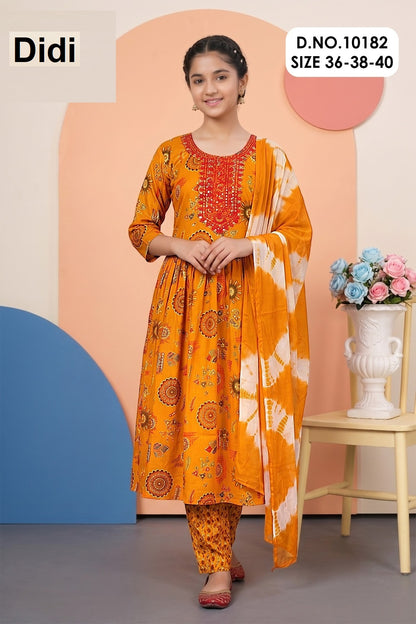 Vaijanti 1 Dn 10182 Didi Capsule Print Girls Readymade Pant Suits Wholesale Price