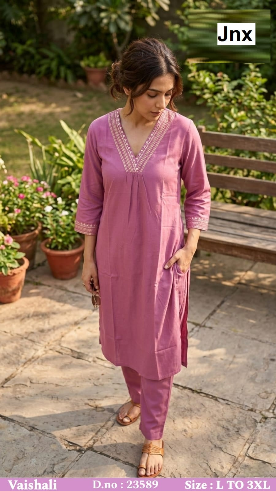 Vaishali Jnx Cotton Kurti Pant Set Wholesaler