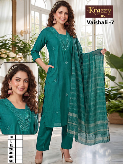 Vaishali Krazzy Kanha Vetican Readymade Pant Style Suits Supplier