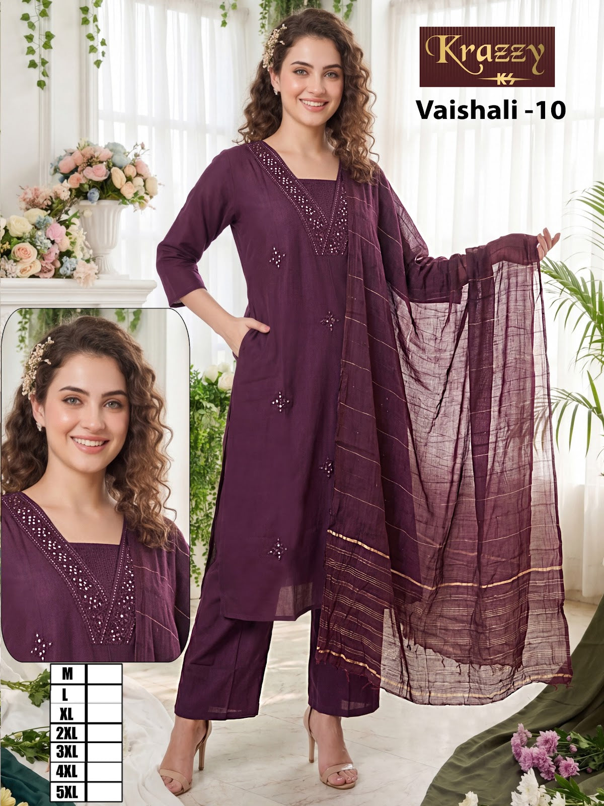 Vaishali Krazzy Kanha Vetican Readymade Pant Style Suits Supplier