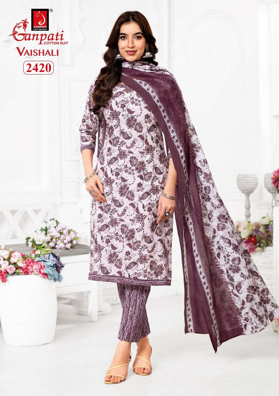 Vaishali Vol 10 Ganpati Cotton Readymade Pant Style Suits Manufacturer India