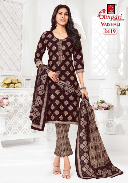 Vaishali Vol 10 Ganpati Cotton Readymade Pant Style Suits Manufacturer India