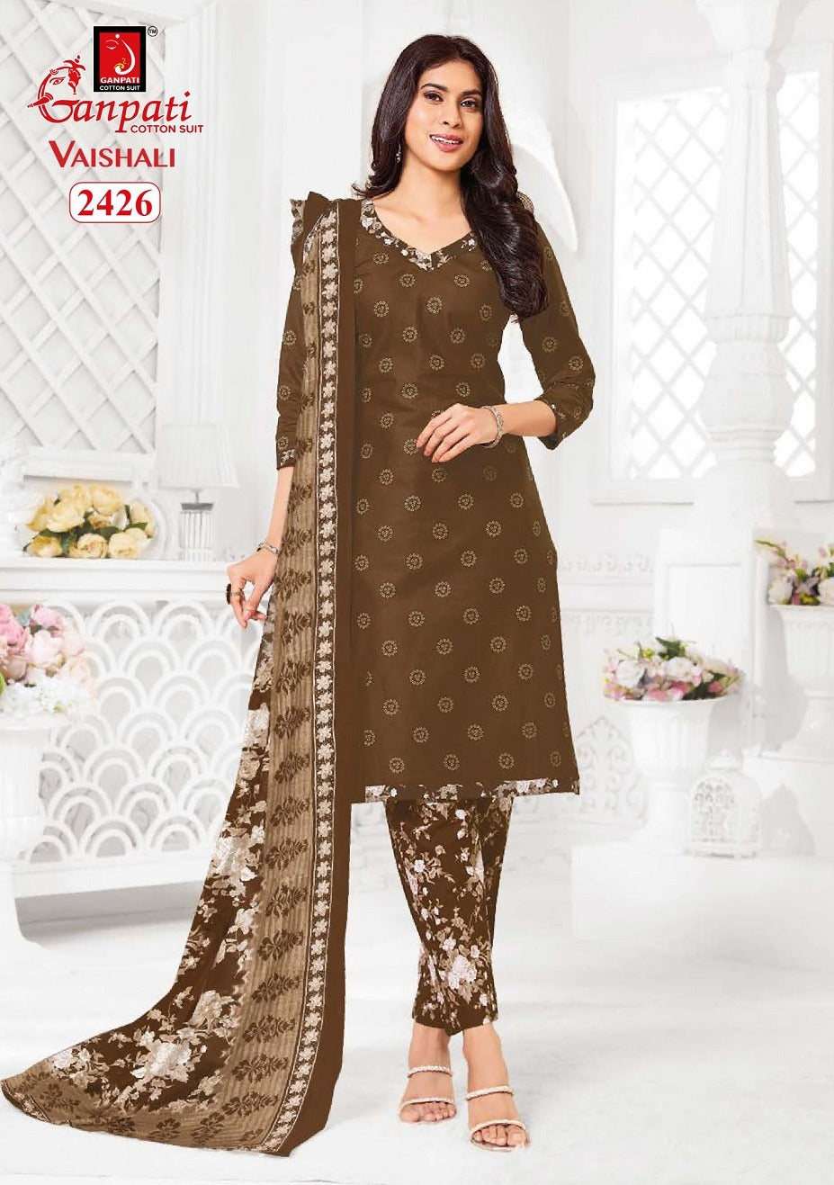 Vaishali Vol 10 Ganpati Cotton Readymade Pant Style Suits Manufacturer India