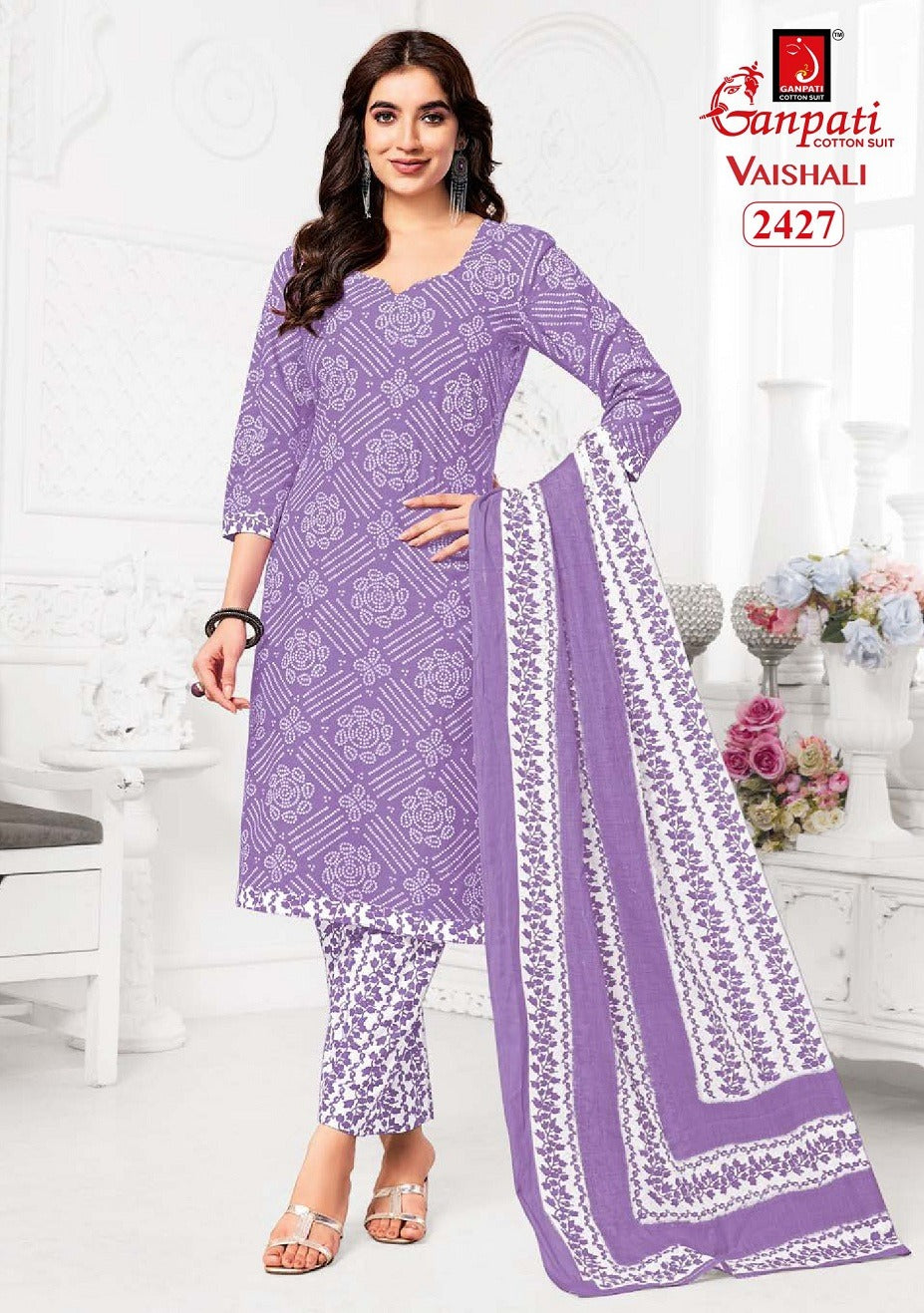 Vaishali Vol 10 Ganpati Cotton Readymade Pant Style Suits Manufacturer India