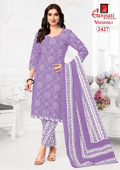 Vaishali Vol 10 Ganpati Cotton Readymade Pant Style Suits Manufacturer India