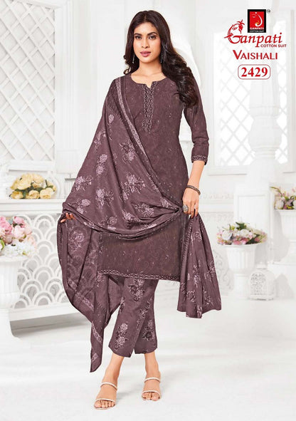 Vaishali Vol 10 Ganpati Cotton Readymade Pant Style Suits Manufacturer India
