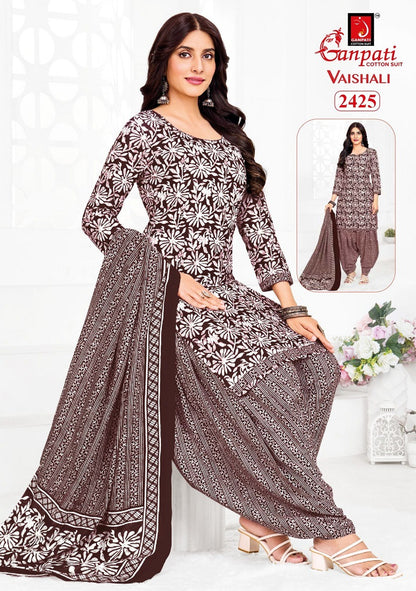 Vaishali Vol 10 Ganpati Cotton Readymade Patiyala Suits Exporter India