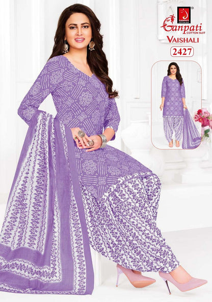 Vaishali Vol 10 Ganpati Cotton Readymade Patiyala Suits Exporter India
