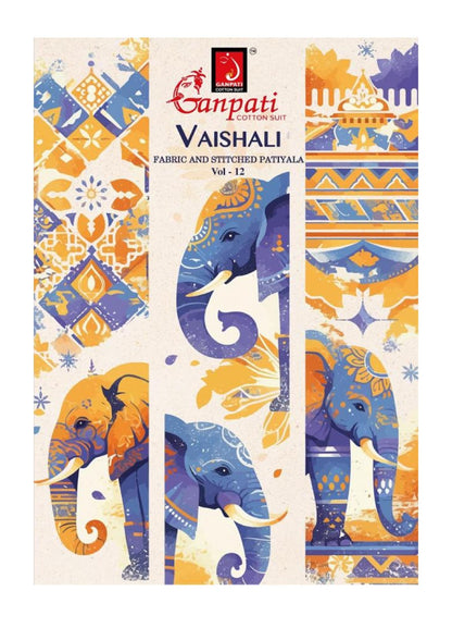Vaishali Vol 12 Ganpati Readymade Cotton Patiyala Suits Wholesaler Ahmedabad