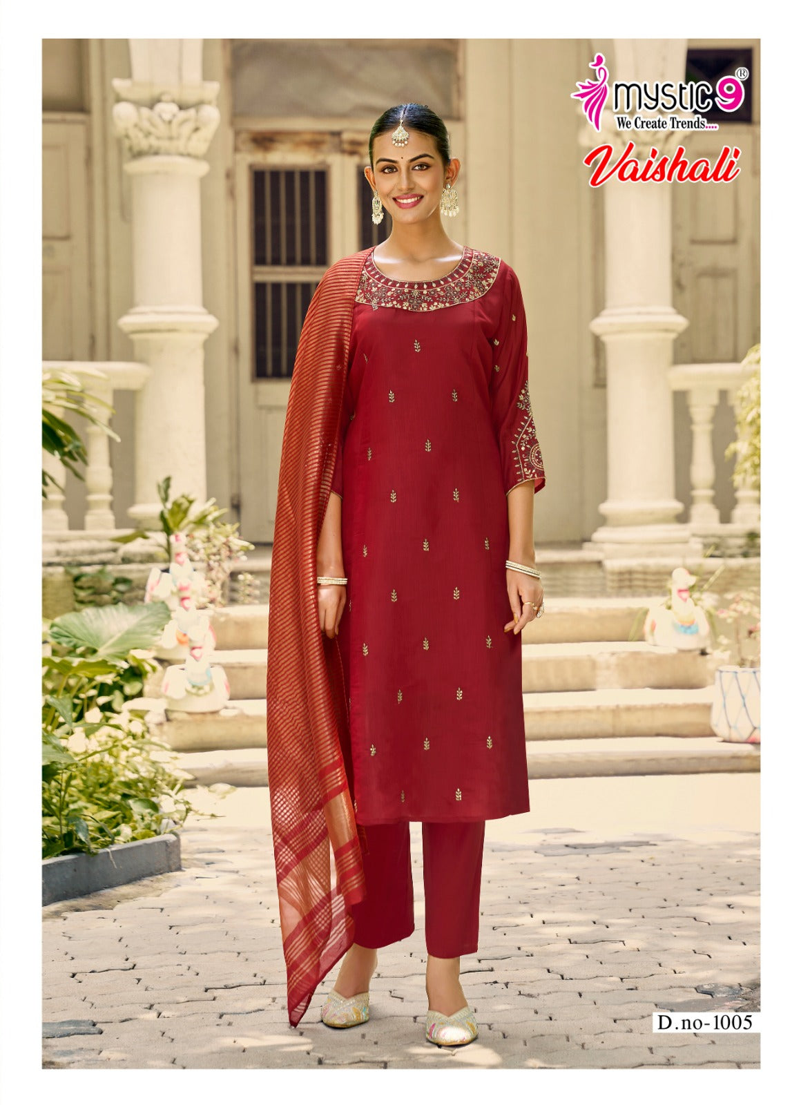 Vaishali Vol 1 Mystic 9 Chanderi Readymade Anarkali Suits Manufacturer India