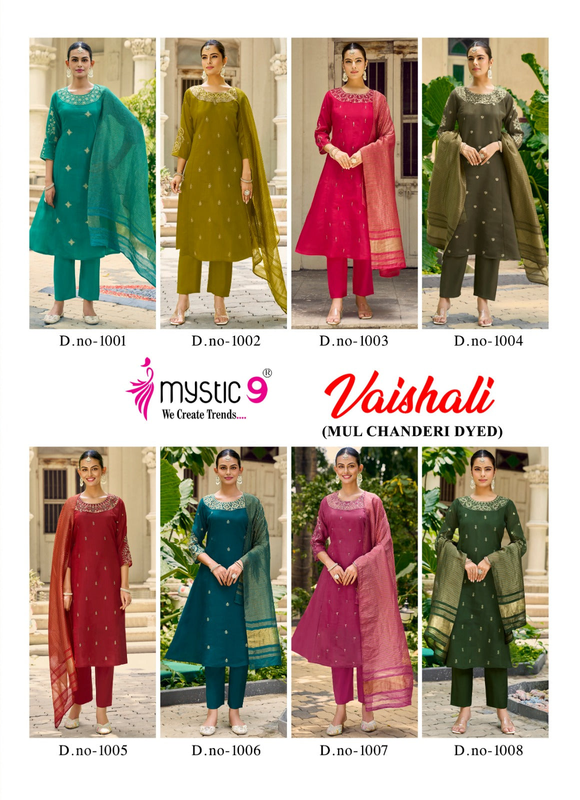 Vaishali Vol 1 Mystic 9 Chanderi Readymade Anarkali Suits Manufacturer India