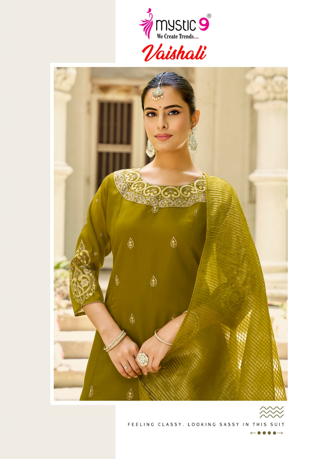 Vaishali Vol 1 Mystic 9 Chanderi Readymade Anarkali Suits Manufacturer India