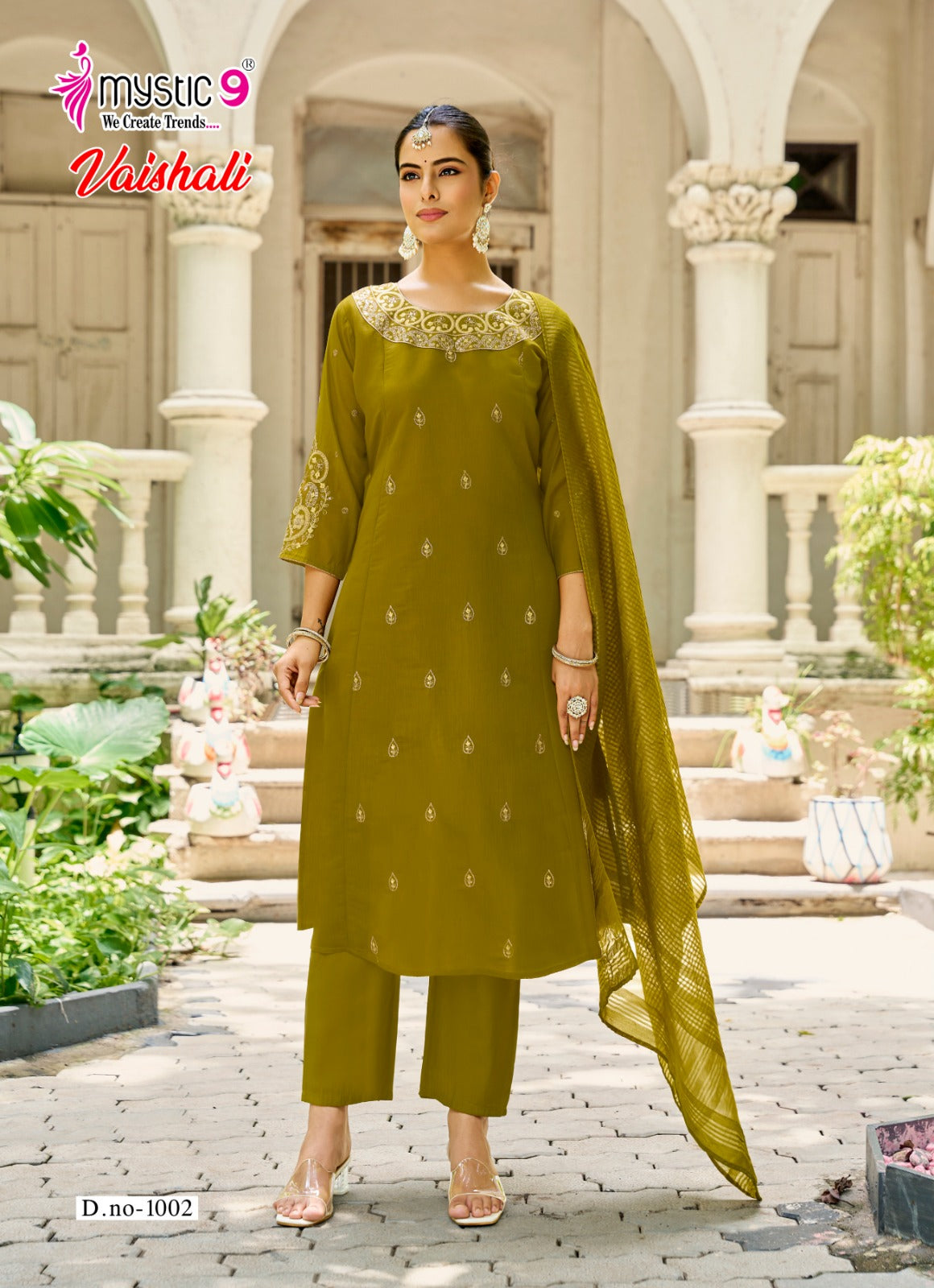 Vaishali Vol 1 Mystic 9 Chanderi Readymade Anarkali Suits Manufacturer India