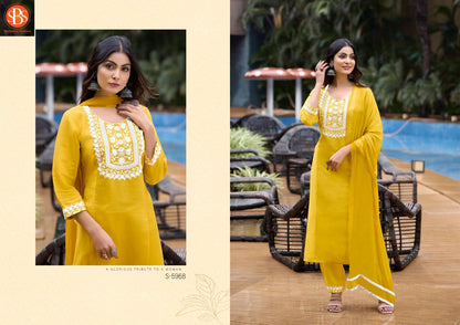 Vaishnavi Sbs Zara Silk Readymade Pant Style Suits Supplier