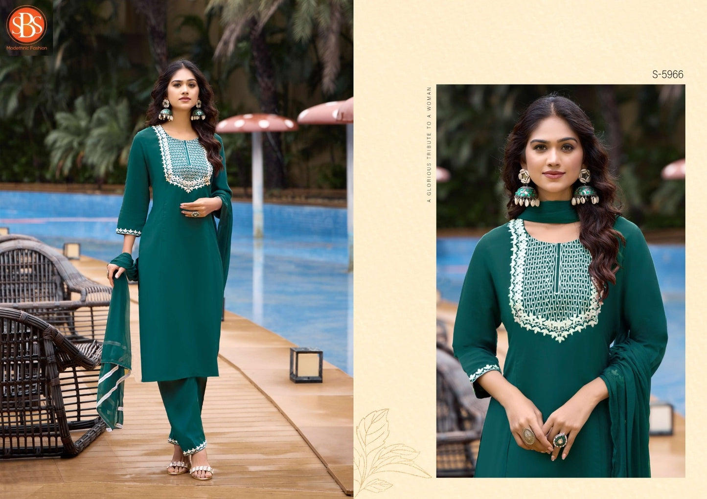 Vaishnavi Sbs Zara Silk Readymade Pant Style Suits Supplier