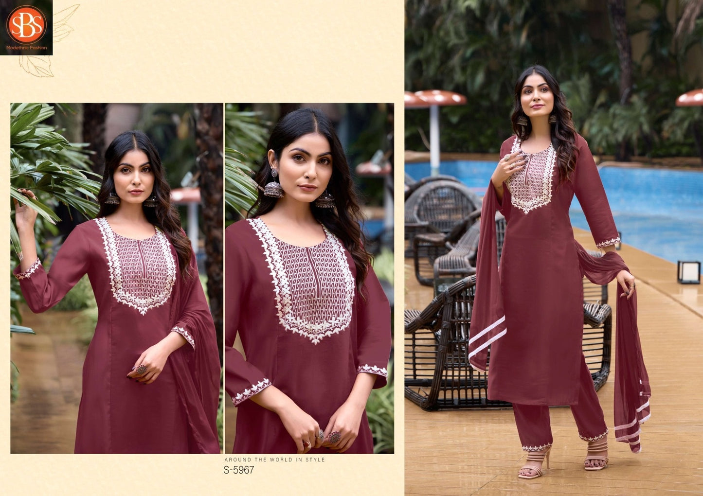 Vaishnavi Sbs Zara Silk Readymade Pant Style Suits Supplier