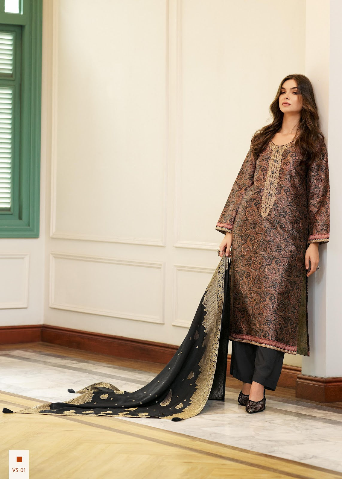 Vaishnavi Varsha Fashions Tussar Silk Pant Style Suits Supplier Gujarat
