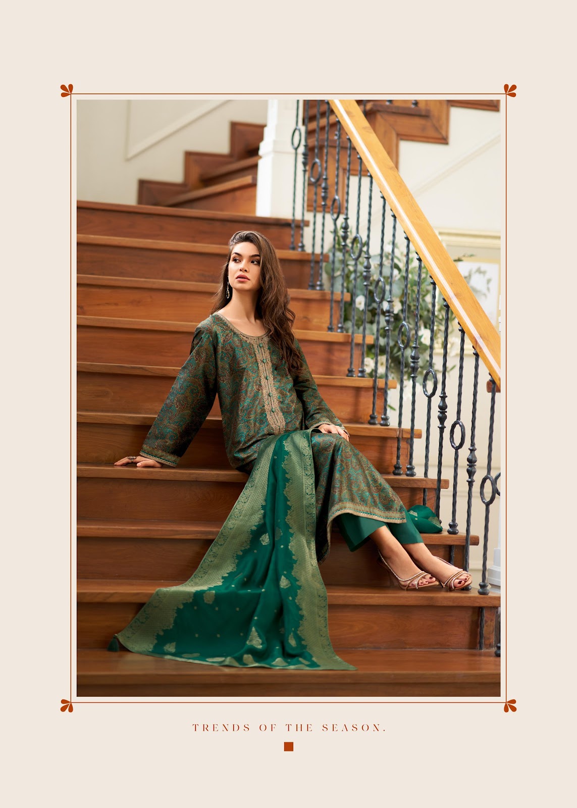 Vaishnavi Varsha Fashions Tussar Silk Pant Style Suits Supplier Gujarat