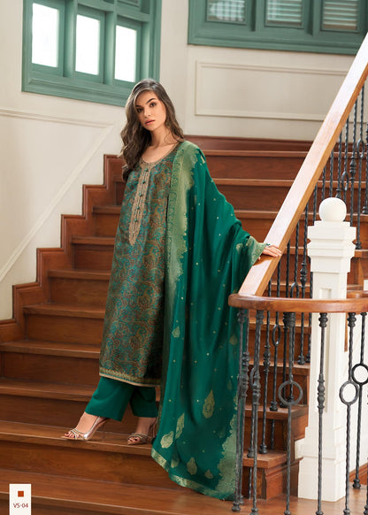 Vaishnavi Varsha Fashions Tussar Silk Pant Style Suits Supplier Gujarat