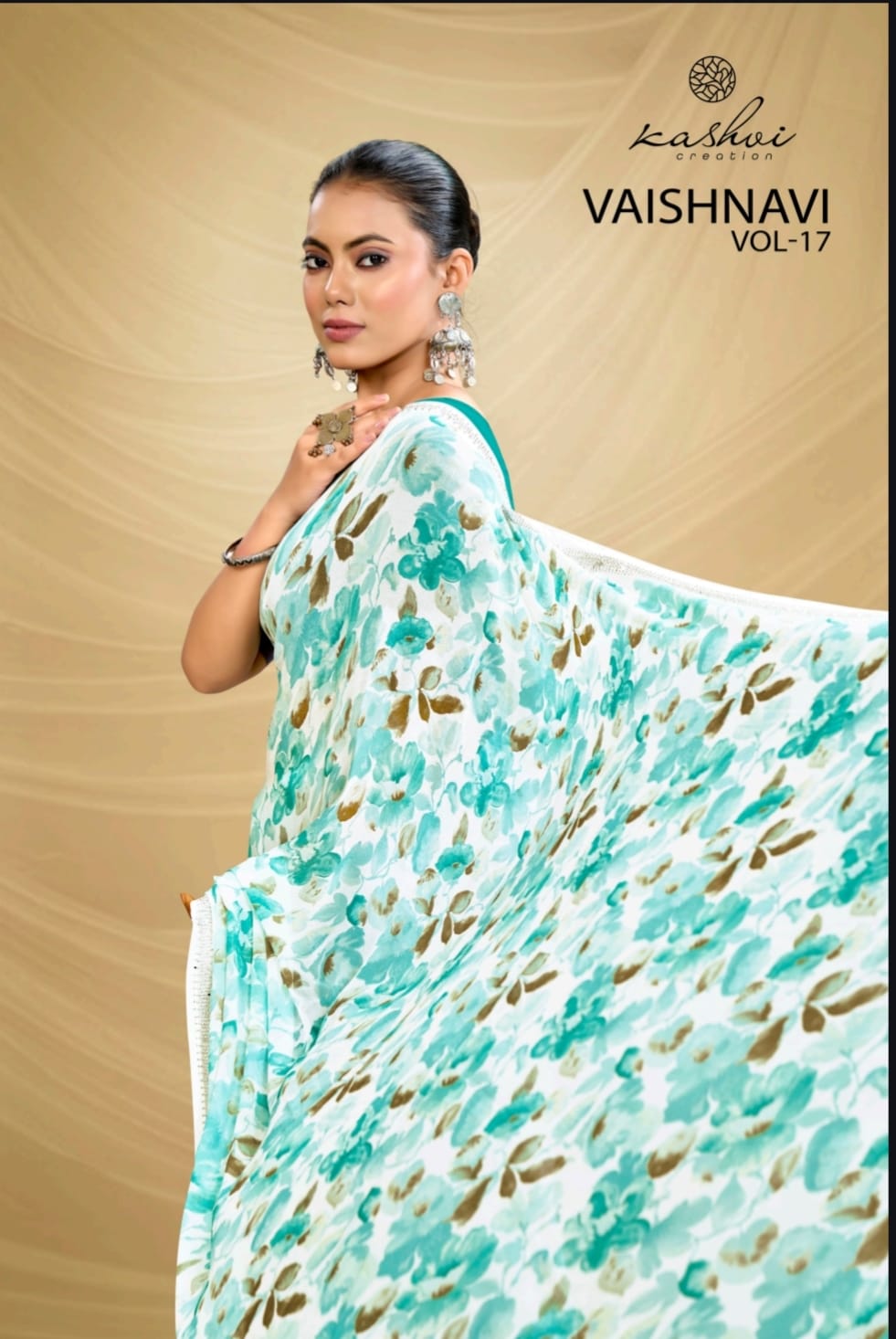 Vaishnavi Vol 17 Kashvi Creation Georgette Sarees Wholesale