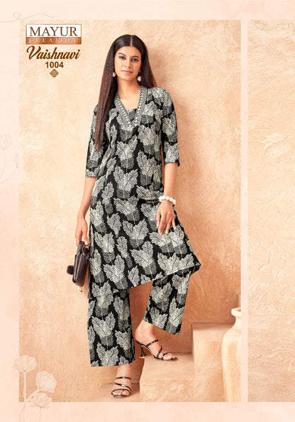 Vaishnavi Vol 1 Mayur Creation Poplin Cotton Co Ord Set Wholesaler