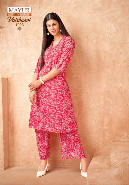 Vaishnavi Vol 1 Mayur Creation Poplin Cotton Co Ord Set Wholesaler