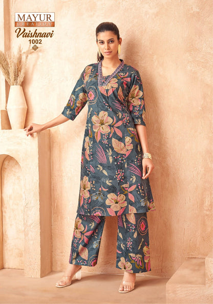 Vaishnavi Vol 1 Mayur Creation Poplin Cotton Co Ord Set Wholesaler