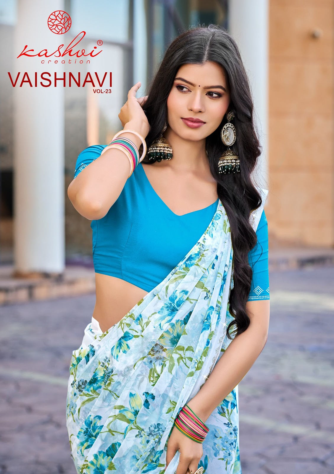 Vaishnavi Vol 23 Kashvi Creation Georgette Sarees Exporter India