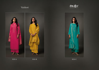 Vaishori Omtex Silk Pant Style Suits Wholesale