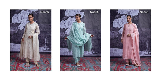Vakshi Naariti Chanderi Pant Style Suits Exporter Gujarat