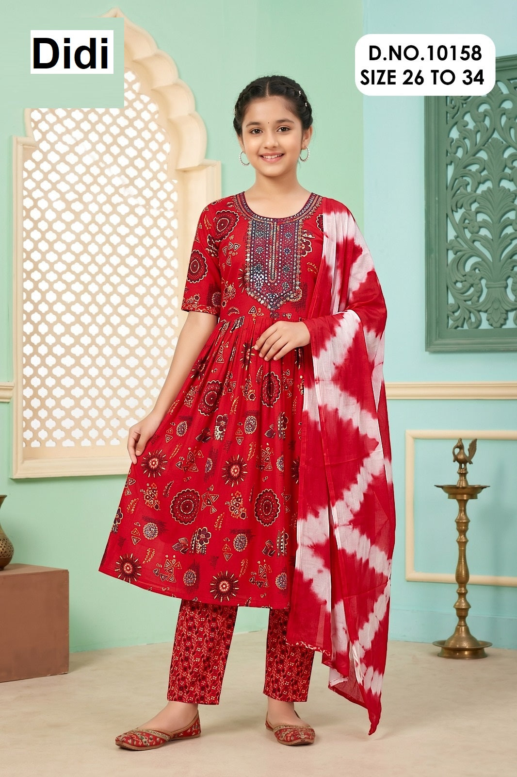 Vakti 1 Dn 10158 Didi Capsule Print Girls Readymade Pant Suits Wholesaler India