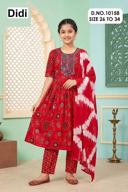 Vakti 1 Dn 10158 Didi Capsule Print Girls Readymade Pant Suits Wholesaler India