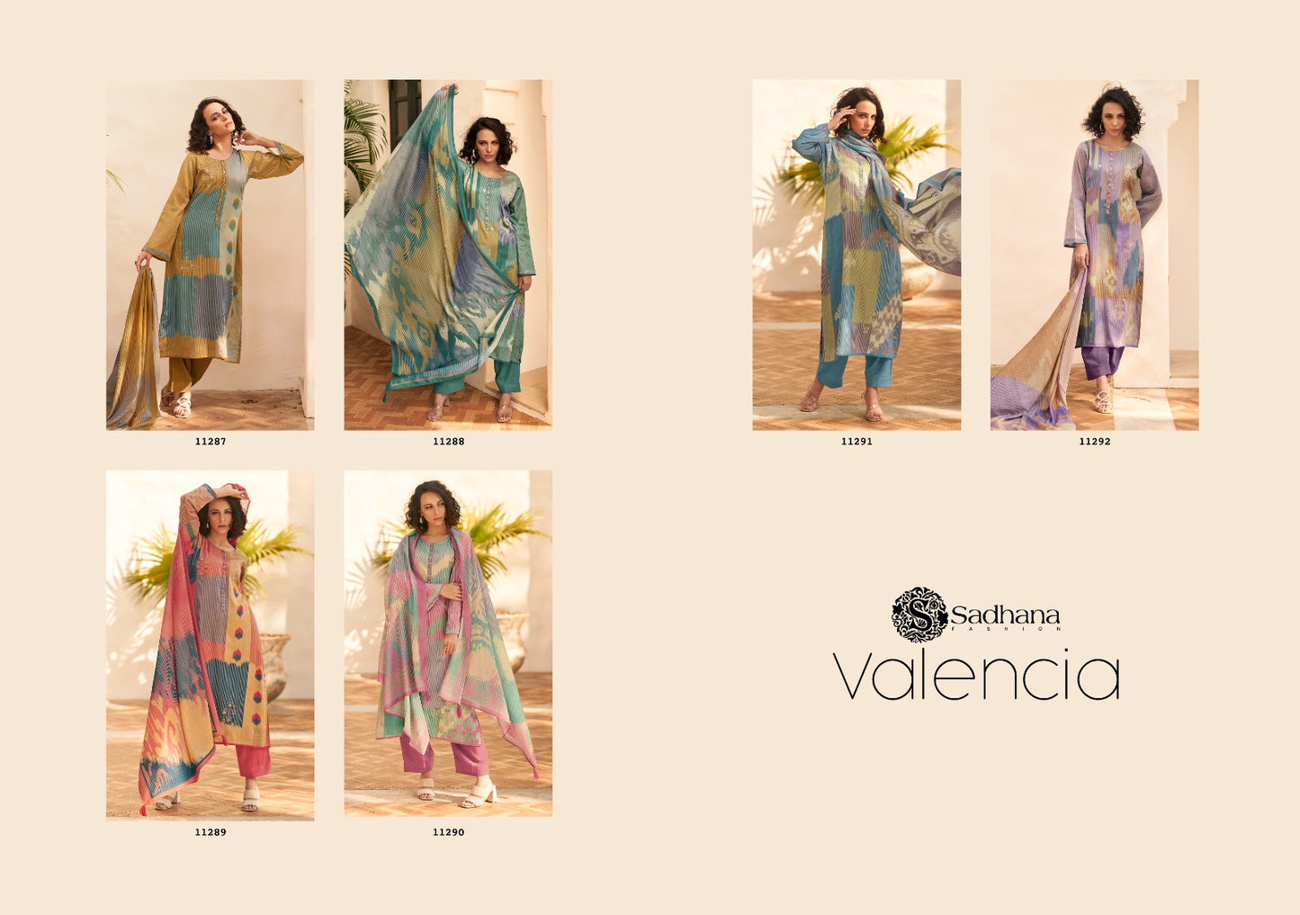 Valencia Sadhana Jam Cotton Pant Style Suits Supplier India