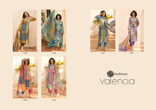 Valencia Sadhana Jam Cotton Pant Style Suits Supplier India