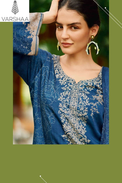 Valentina Varshaa Viscose Muslin Pant Style Suits Supplier Ahmedabad