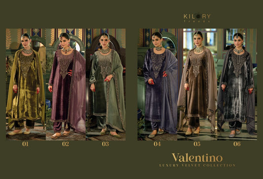 Valentino Kilory Velvet Suits Wholesaler Ahmedabad