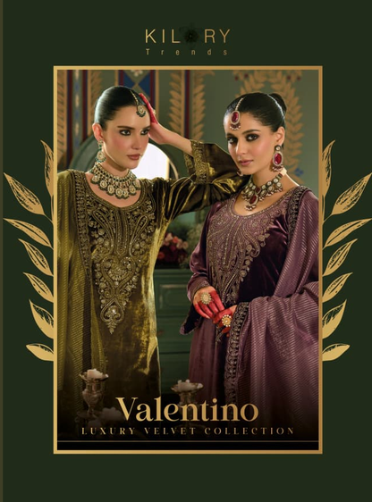 Valentino Kilory Velvet Suits Wholesaler Ahmedabad