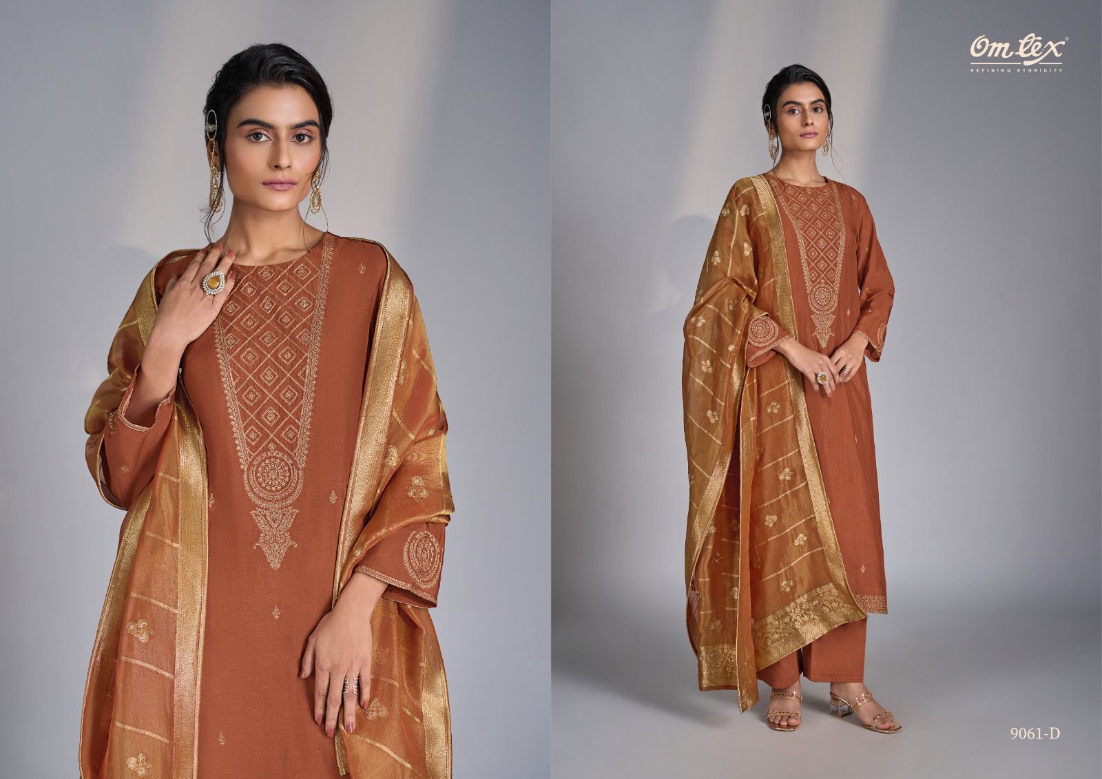 Valeria Omtex Silk Pant Style Suits Supplier India