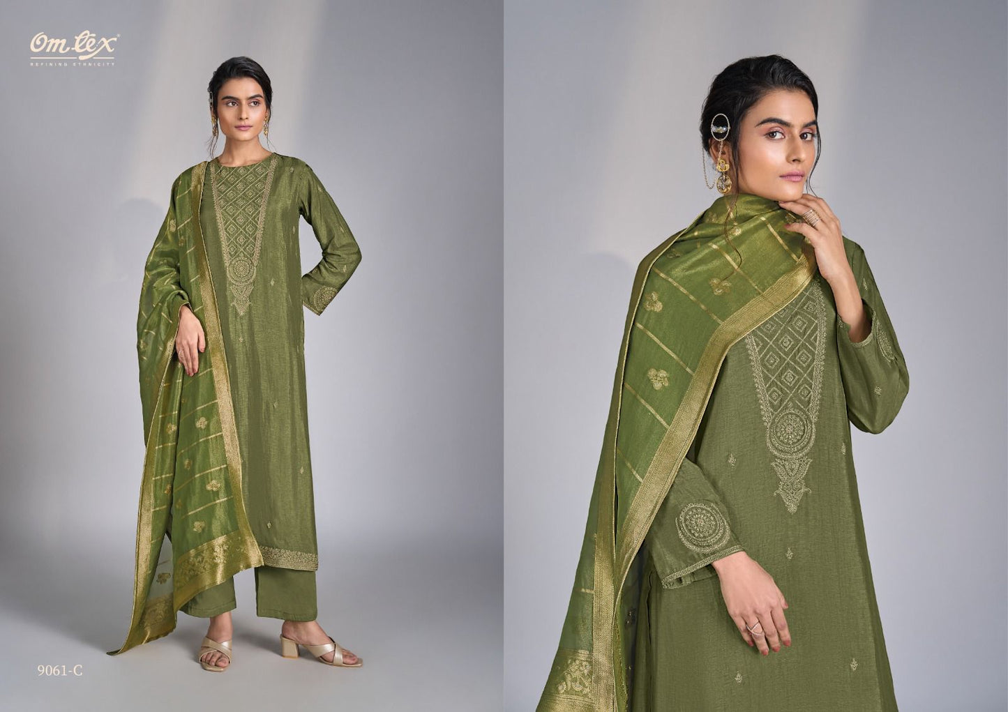 Valeria Omtex Silk Pant Style Suits Supplier India