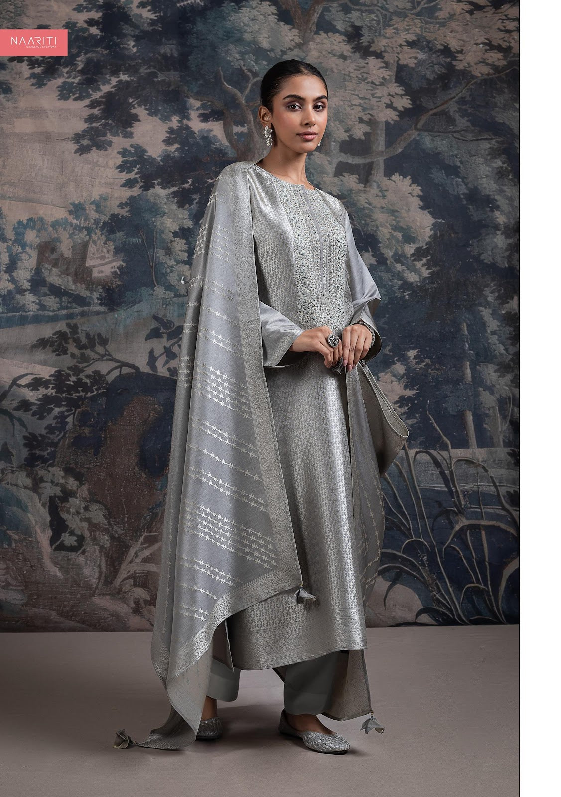 Valiqa Naariti Silk Pant Style Suits Supplier Gujarat