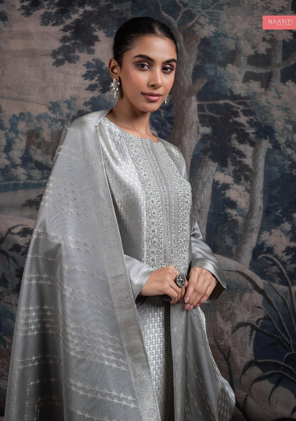 Valiqa Naariti Silk Pant Style Suits Supplier Gujarat