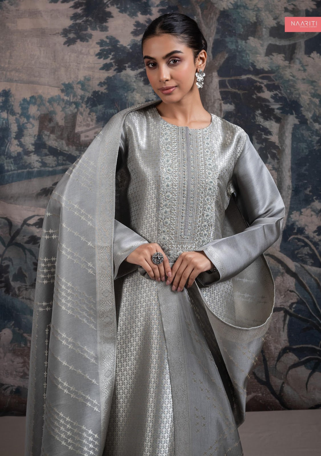 Valiqa Naariti Silk Pant Style Suits Supplier Gujarat