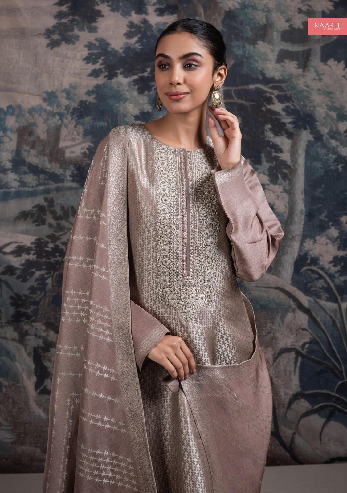 Valiqa Naariti Silk Pant Style Suits Supplier Gujarat