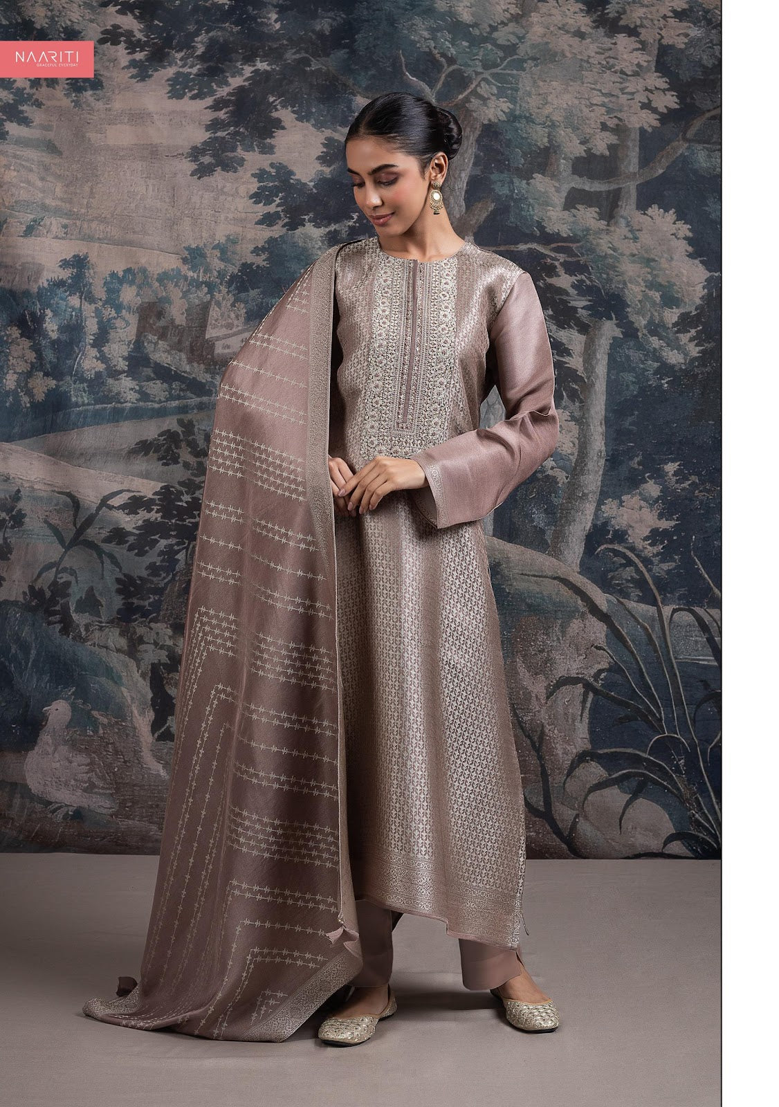 Valiqa Naariti Silk Pant Style Suits Supplier Gujarat