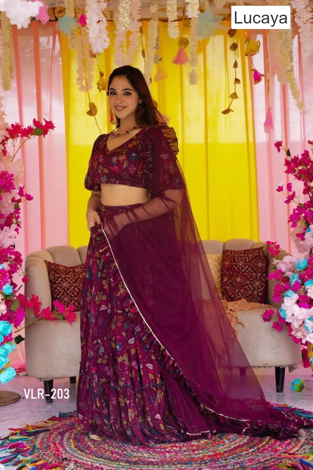 Vallari Vol 2 Lucaya Chinon Lehenga Choli Manufacturer India